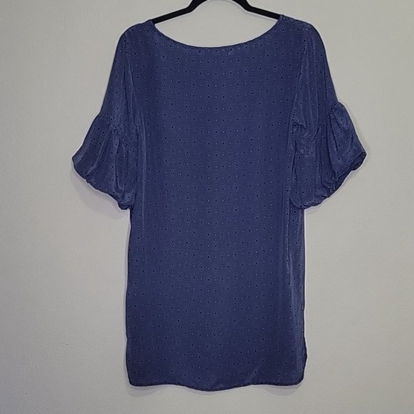 Geren Ford 100% Silk Short Flare Puff Sleeve Blouse, Size S - Picture 4 of 6